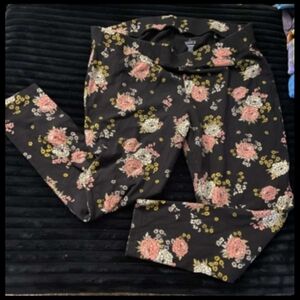 Torrid Black Floral Leggings